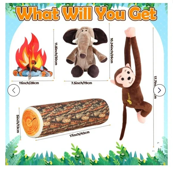 Kids safari themed 8 piece teepee set NWT - Picture 3 of 9